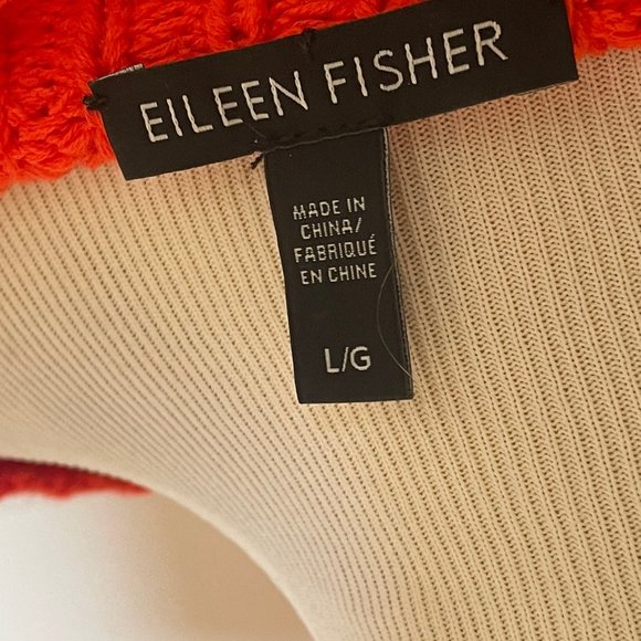 EILEEN FISHER- Cropped Crew Neck Pullover Sweater-LARGE-New - NO Tags! - Picture 3 of 6